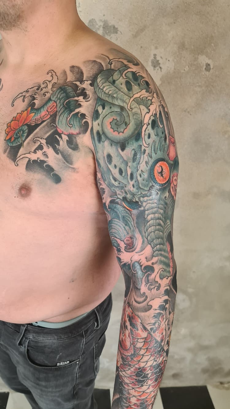 tatouage neo-japonais, tatouage neo-japonais strasbourg